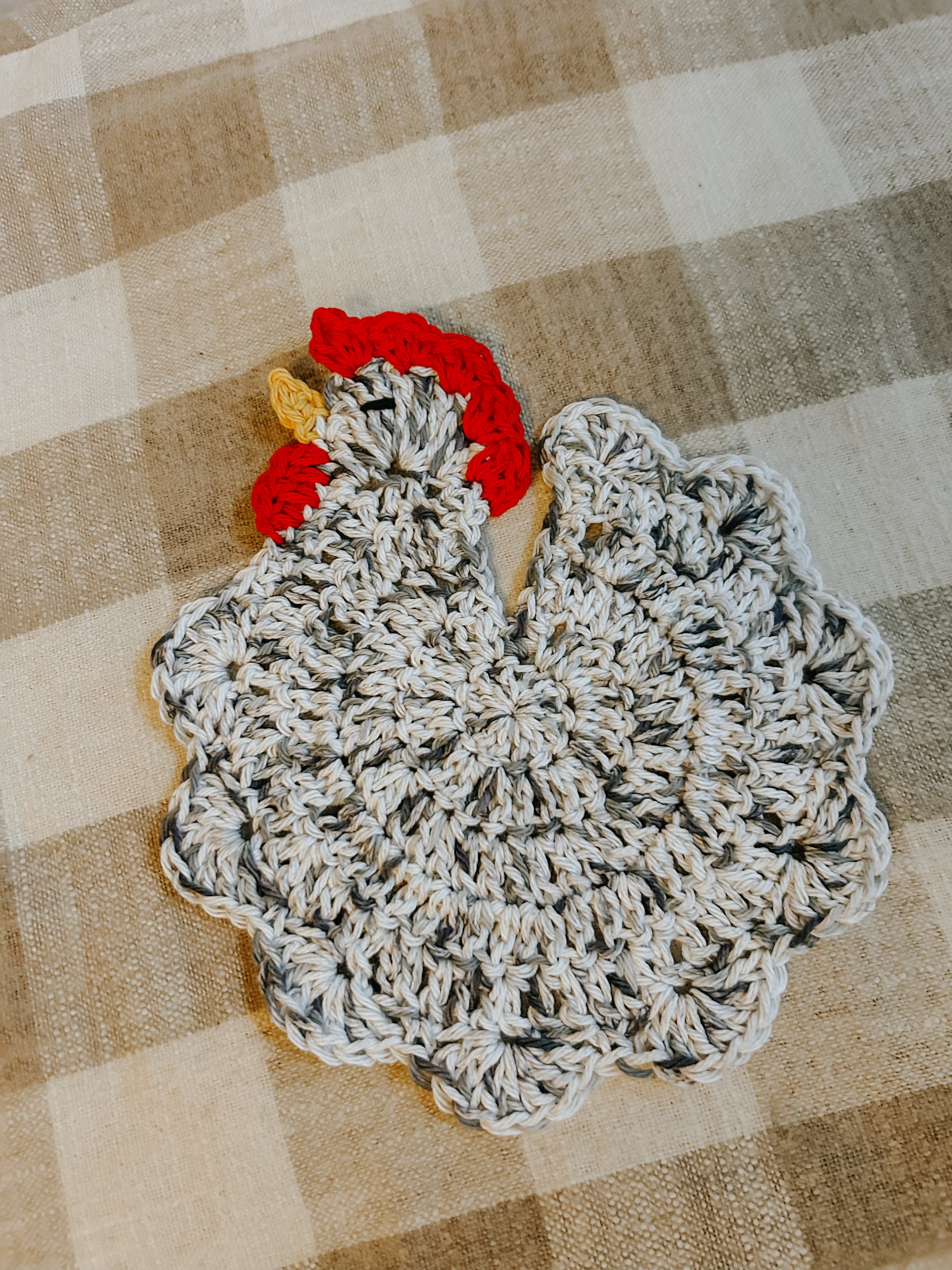 Hand Crocheted Chicken